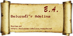 Beluzsár Adelina névjegykártya